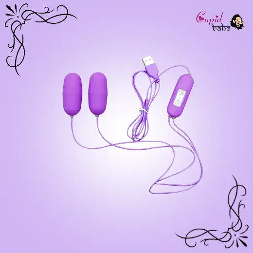 10 Frequency USB Double Egg Vibrator
