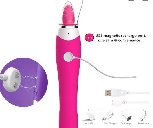 10 Frequency Tongue Licking USB Megnet Charging