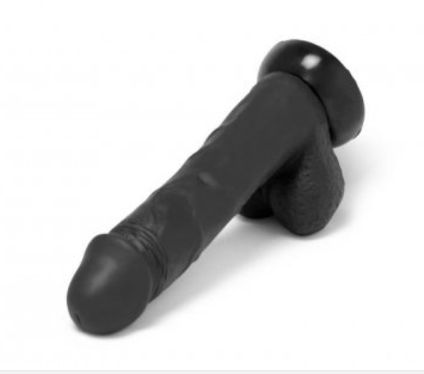 10 Inch Phantom Black Dildo with Suction