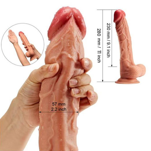 11 Inch Huge Dildo with Strong Suction Cup