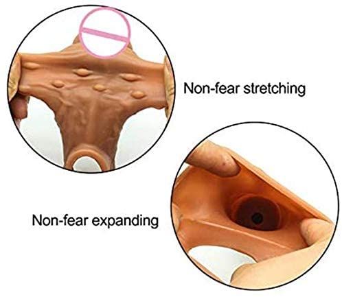 16cm Soft Silicone Penis Sleeve Big Realistic Penis Enlargement Extender Sleeve