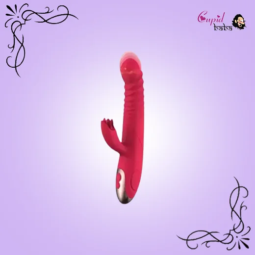 2 In1 Heating Thrusting Dildo Multi Vibrator G Spot Stimulation Licking Massager