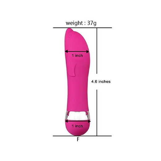 Pink Dolphin Mini Vibrator Massager