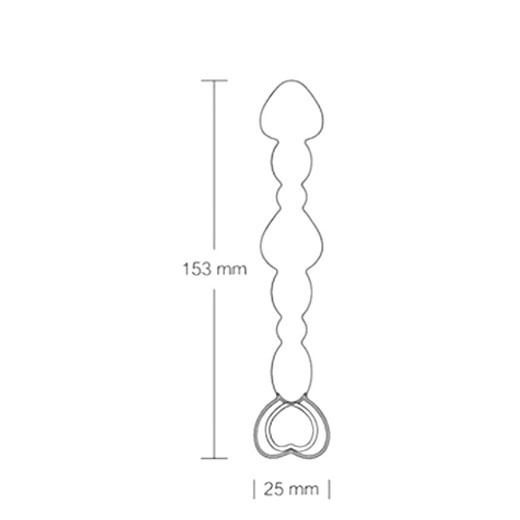Silicone Long Anal Beads Plug