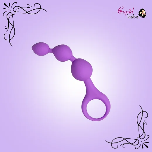 3 Level Anal Beads Silicone Anal Bead Pearl Butt Plug Sex Toy