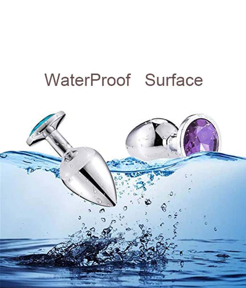 Small Anal Beads Crystal Jewelry Steel Butt Plug