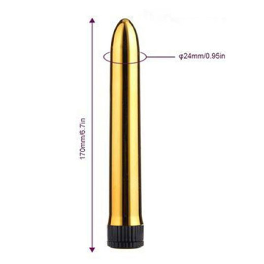 7 Inch Golden Shinny Vibrators