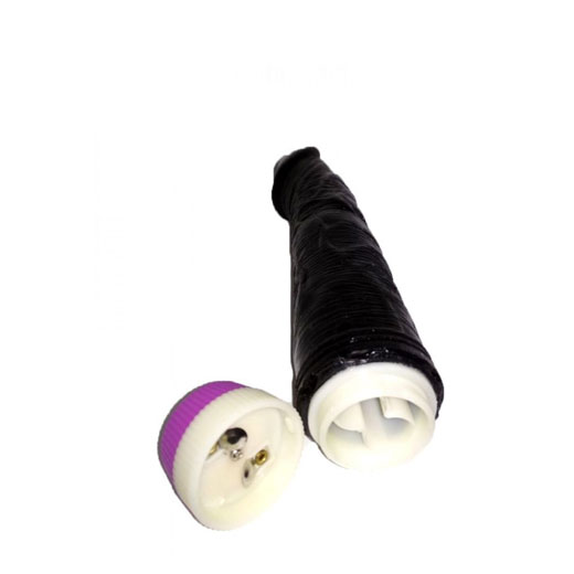 African Black Vibrating 7 Inch Stud Dildo