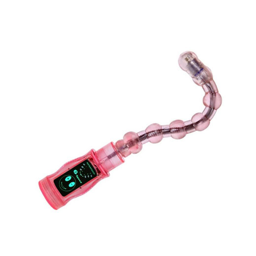 Jelly Beads Anal Plug with 6 Function Vibration