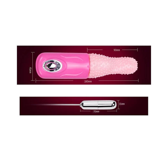 Waterproof Ultra-quiet Tongue Shape Vibrator Massager