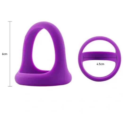 3 Holes Cock Ring with Strong Grip Black Color Men