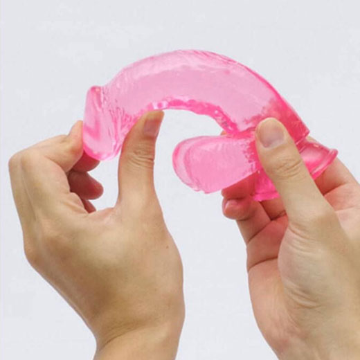 6.5 Pink Jelly Transparent Dildo