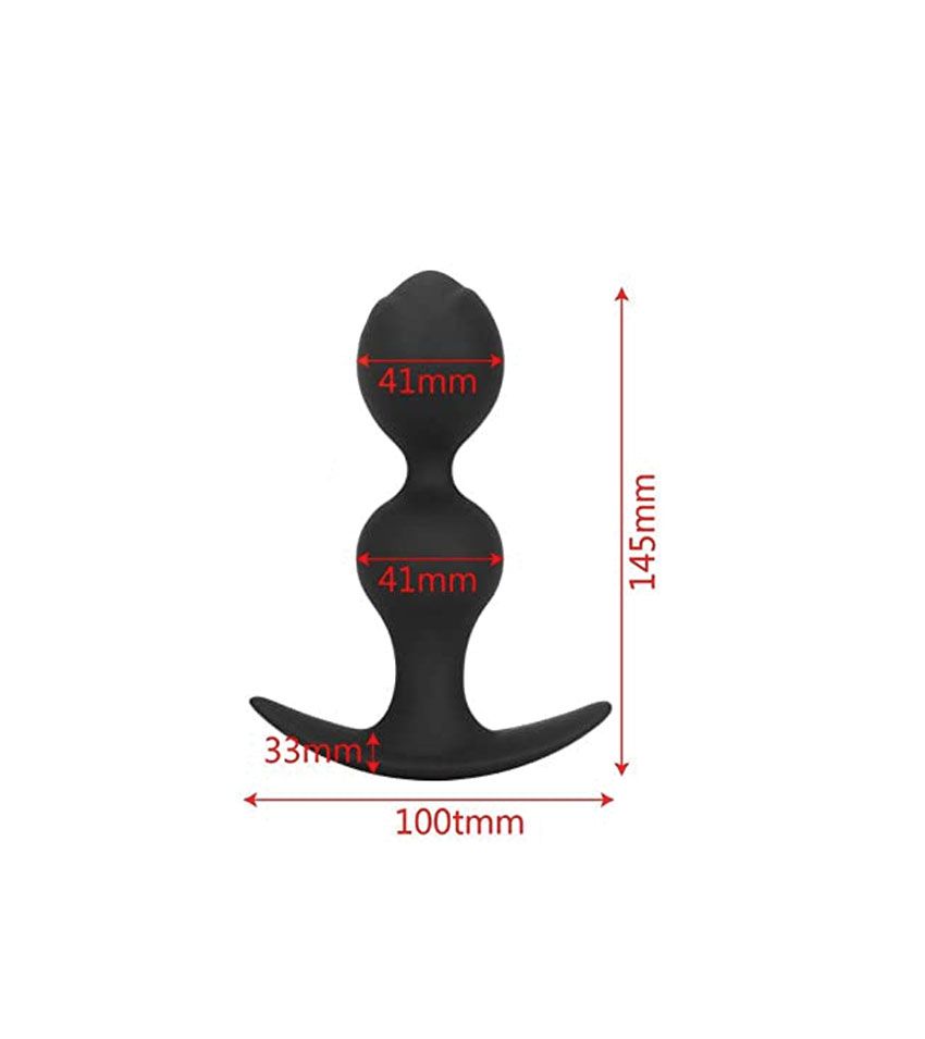 Two Beads Anal Plug Stimulation