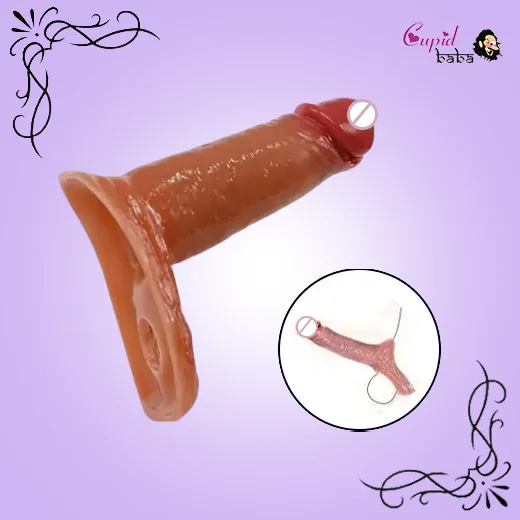 5 Inch Soft Silicone Penis Extender Sleeve with Cock Ring