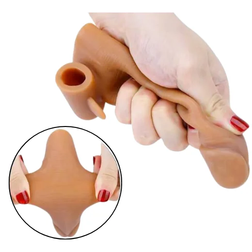 5.5 Inch Liquid Silicone Vibrating Penis Sleeve