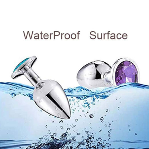 Medium Anal Crystal Jewelry Steel Butt Plug