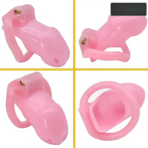 Custom Chastity Cage with 4 Active Sizes Rings