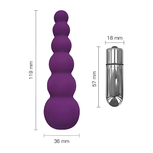 6 Bead Anal Plug Vibrator