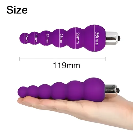 6 Bead Anal Plug Vibrator