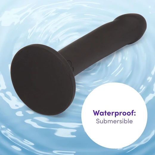 6 Inch Curved Flexible Smooth Silicone Anal Dildo for Men and Women