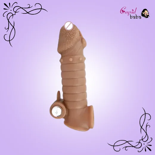 6.1 Inch Ribbed Vibrating Cock Sleeve Penis Enhancer