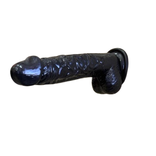 6.5 Black Suction Slim Dildo