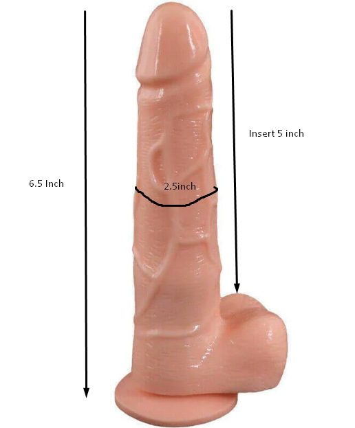6.5 Inch Vibrating Suction Cup Dildo