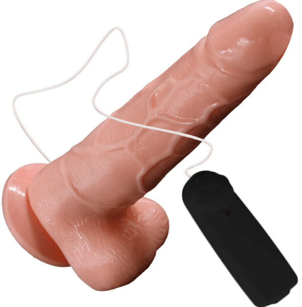 6.5 Inch Vibrating Suction Cup Dildo