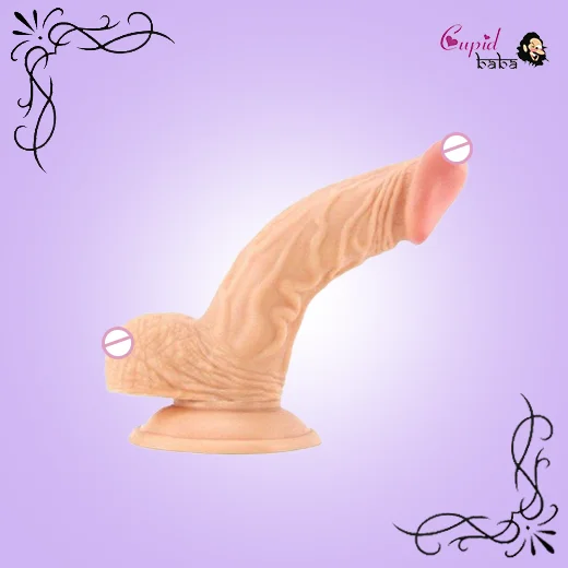 6 Inch Curved Real Feel Dildo