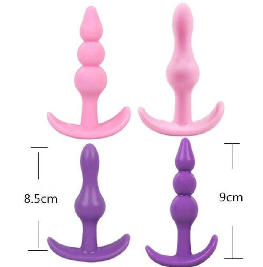 6 Piece Silicone Butt Plug Anal Training Kit