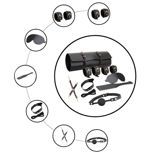 7 Pcs New Luxury Bdsm Kit