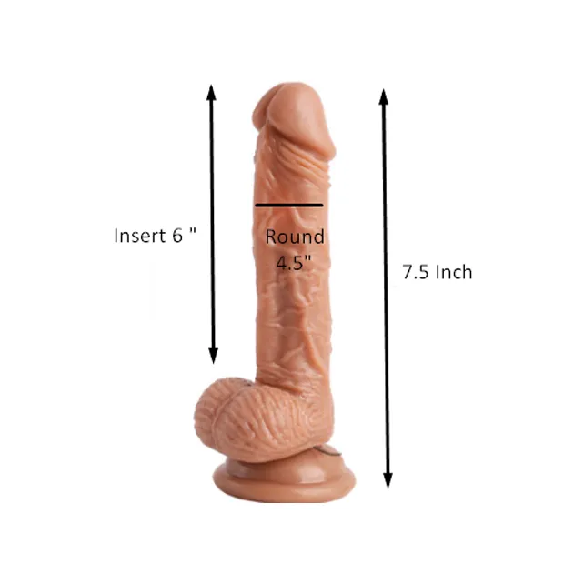 7.5 inch Usb Charge Dildo With Suction