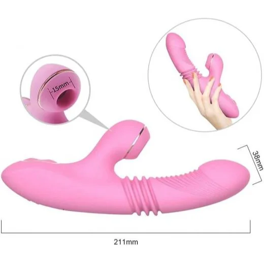 7 Powerful Modes Thrusting Clitoris and G-spot Stimulation Vibrator for Couples