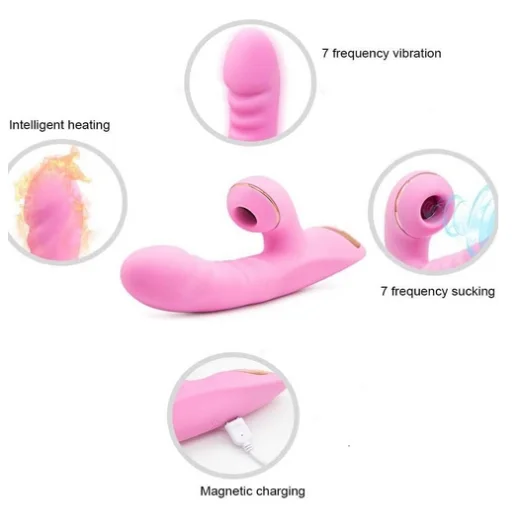 7 Powerful Modes Thrusting Clitoris and G-spot Stimulation Vibrator for Couples