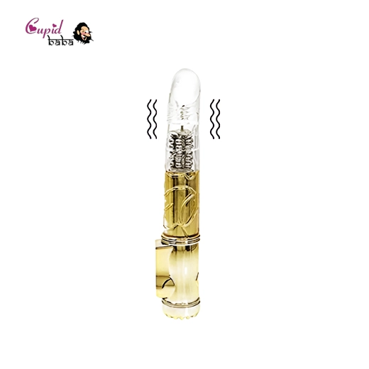 8 Speed Rotating Golden Vibrator for Female