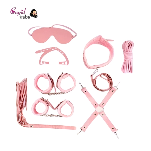 8Pcs Luxury Pink BDSM Kit