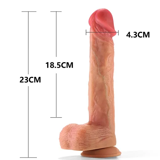9 Inch Huge and Soft Silicone Dildo