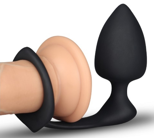 Combo Threat Cockring Anal Plug