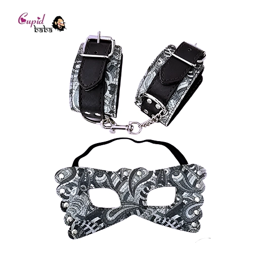 Adjustable Sex Wrist Cuffs and Blindfold Set
