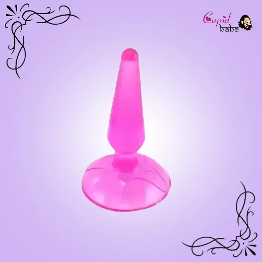 Anal plug with silicone suction cup