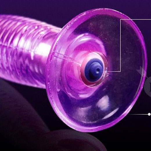 Jelly Anal Vibrating Butt Plug With Suction