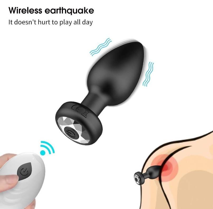 Anal Vibrator For Men Wireless Remote Control Silicone Butt Plug for Gay And Women Prostate Massager