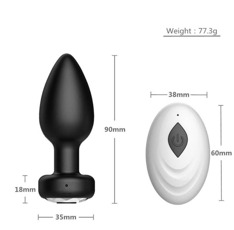 Anal Vibrator For Men Wireless Remote Control Silicone Butt Plug for Gay And Women Prostate Massager