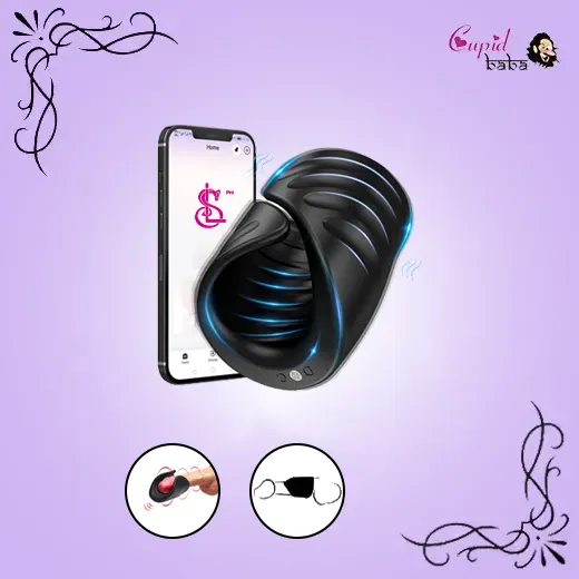 App Control Glans Trainer Vibrator Head Penis Massager