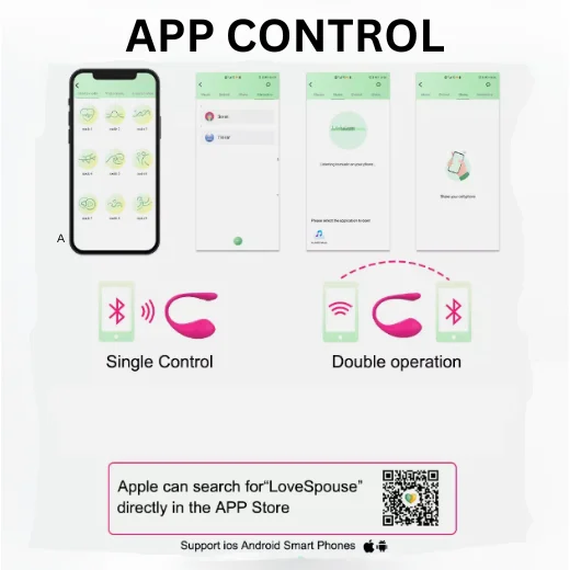 App Control Long Distance Couple Vibrator