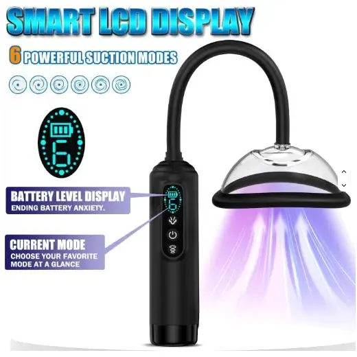 Automatic Vacuum Clitoral Breast & Vagina Pumps with 5 Size Cups