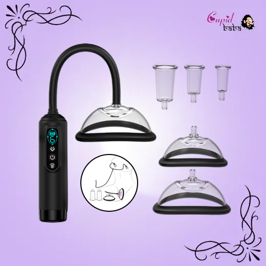 Automatic Vacuum Clitoral Breast & Vagina Pumps with 5 Size Cups
