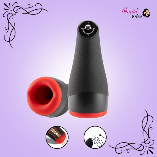 Male Masturbator with Suction Electric Massager Vibrator