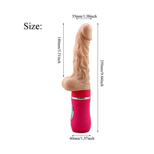 Automatic Telescopic Dildo Heating Vibrating pumping Sex machine