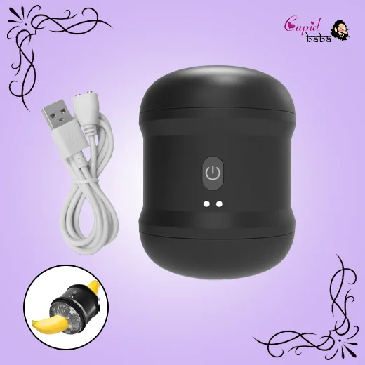 Automatic USB Rechargeable Vibrating Pocket Vagina Male Masturbator Cup